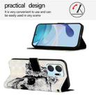 For Honor X7a / Play7T 3D Painting Horizontal Flip Leather Phone Case(Skull) - 3