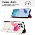 For Honor X8 4G / X30i / Play6T Pro 3D Painting Horizontal Flip Leather Phone Case(Flower) - 3