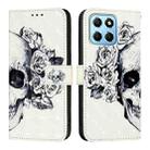 For Honor X8 5G / X8a / X6 / X6s Global 3D Painting Horizontal Flip Leather Phone Case(Skull) - 2