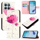 For Honor X8b Global 3D Painting Horizontal Flip Leather Phone Case(Flower) - 1