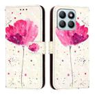 For Honor X8b Global 3D Painting Horizontal Flip Leather Phone Case(Flower) - 2