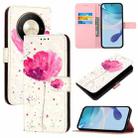 Honor X9b / Magic6 Lite Global 3D Painting Horizontal Flip Leather Phone Case(Flower) - 1