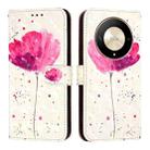 Honor X9b / Magic6 Lite Global 3D Painting Horizontal Flip Leather Phone Case(Flower) - 2