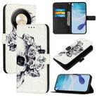 Honor X9b / Magic6 Lite Global 3D Painting Horizontal Flip Leather Phone Case(Skull) - 1