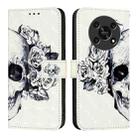 For Honor X30 2021 / X9 4G / 5G 3D Painting Horizontal Flip Leather Phone Case(Skull) - 2