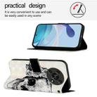 For Honor X30 2021 / X9 4G / 5G 3D Painting Horizontal Flip Leather Phone Case(Skull) - 3