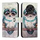 For Honor X30 2021 / X9 4G / 5G 3D Painting Horizontal Flip Leather Phone Case(Grey Owl) - 2