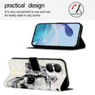 For Honor X40i 3D Painting Horizontal Flip Leather Phone Case(Skull) - 3