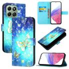 For Honor X6b 3D Painting Horizontal Flip Leather Phone Case(Golden Butterfly) - 1