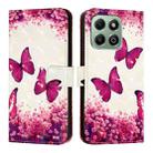 For Honor X6b 3D Painting Horizontal Flip Leather Phone Case(Rose Butterfly) - 2