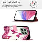 For Honor X6b 3D Painting Horizontal Flip Leather Phone Case(Rose Butterfly) - 3