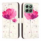 For Honor X6b 3D Painting Horizontal Flip Leather Phone Case(Flower) - 2