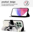 For Honor X6b 3D Painting Horizontal Flip Leather Phone Case(Skull) - 3