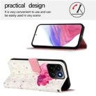 For Honor 200 Smart 5G Global 3D Painting Horizontal Flip Leather Phone Case(Flower) - 3