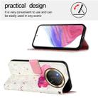 For Honor X9c 5G 3D Painting Horizontal Flip Leather Phone Case(Flower) - 3