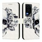 For Honor GT 3D Painting Horizontal Flip Leather Phone Case(Skull) - 2