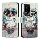 For Honor GT 3D Painting Horizontal Flip Leather Phone Case(Grey Owl) - 2