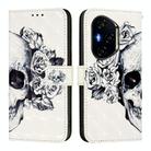 For Honor 300 Pro / 300 Ultra 3D Painting Horizontal Flip Leather Phone Case(Skull) - 2