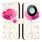 For Honor X9C Smart 5G 3D Painting Horizontal Flip Leather Phone Case(Flower) - 2