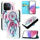 For Honor X6c 4G 3D Painting Horizontal Flip Leather Phone Case(Color Drop Wind Chimes) - 1