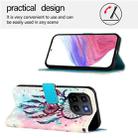 For Honor X6c 4G 3D Painting Horizontal Flip Leather Phone Case(Color Drop Wind Chimes) - 3