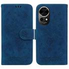 For Huawei nova 12 Butterfly Rose Embossed Leather Phone Case(Blue) - 1