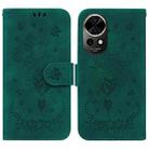 For Huawei nova 12 Butterfly Rose Embossed Leather Phone Case(Green) - 1