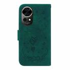 For Huawei nova 12 Butterfly Rose Embossed Leather Phone Case(Green) - 3