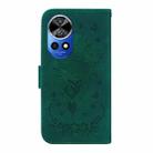For Huawei nova 12 Pro / nova 12 Ultra Butterfly Rose Embossed Leather Phone Case(Green) - 3