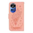 For Huawei nova 12 Pro / nova 12 Ultra Butterfly Rose Embossed Leather Phone Case(Pink) - 3