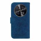 For Huawei nova 12i Butterfly Rose Embossed Leather Phone Case(Blue) - 3