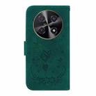 For Huawei nova 12i Butterfly Rose Embossed Leather Phone Case(Green) - 3