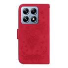 For Xiaomi 14T Butterfly Rose Embossed Leather Phone Case(Red) - 3