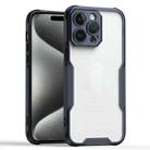 For iPhone 15 Pro Armor Shockproof PC Hybrid TPU Phone Case(Black) - 1