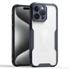 For iPhone 15 Pro Max Armor Shockproof PC Hybrid TPU Phone Case(Black) - 1