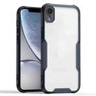 For iPhone XR Armor Shockproof PC Hybrid TPU Phone Case(Black) - 1