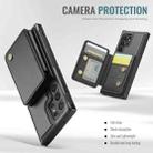 For Samsung Galaxy S22 Ultra 5G JEEHOOD J05 Business Magnetic Style RFID Leather Phone Case(Black) - 3