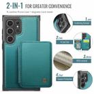 For Samsung Galaxy S22 Ultra 5G JEEHOOD J05 Business Magnetic Style RFID Leather Phone Case(Blue Green) - 2