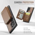 For Samsung Galaxy S22 Ultra 5G JEEHOOD J05 Business Magnetic Style RFID Leather Phone Case(Brown) - 3