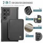 For Samsung Galaxy S23 Ultra 5G JEEHOOD J05 Business Magnetic Style RFID Leather Phone Case(Black) - 2