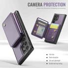 For Samsung Galaxy S23 Ultra 5G JEEHOOD J05 Business Magnetic Style RFID Leather Phone Case(Purple) - 3