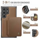 For Samsung Galaxy S23 Ultra 5G JEEHOOD J05 Business Magnetic Style RFID Leather Phone Case(Brown) - 2