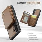 For Samsung Galaxy S24 5G JEEHOOD J05 Business Magnetic Style RFID Leather Phone Case(Brown) - 3