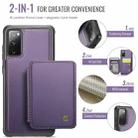 For Samsung Galaxy S20 FE JEEHOOD J05 Business Magnetic Style RFID Leather Phone Case(Purple) - 2