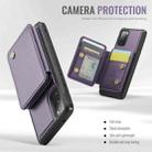 For Samsung Galaxy S20 FE JEEHOOD J05 Business Magnetic Style RFID Leather Phone Case(Purple) - 3