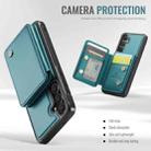 For Samsung Galaxy S23 FE 5G JEEHOOD J05 Business Magnetic Style RFID Leather Phone Case(Blue Green) - 3