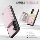 For Samsung Galaxy S23 FE 5G JEEHOOD J05 Business Magnetic Style RFID Leather Phone Case(Pink) - 3