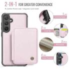 For Samsung Galaxy S24 FE 5G JEEHOOD J05 Business Magnetic Style RFID Leather Phone Case(Pink) - 2