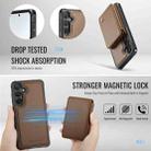 For Samsung Galaxy S24 FE 5G JEEHOOD J05 Business Magnetic Style RFID Leather Phone Case(Brown) - 3