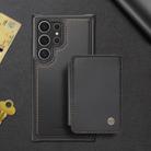 For Samsung Galaxy S25 Ultra 5G JEEHOOD J05 Business Magnetic Style RFID Leather Phone Case(Black) - 2